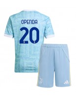 Juventus Lois Openda #20 Venkovní dres pro děti 2025-26 Krátký Rukáv (+ trenýrky)